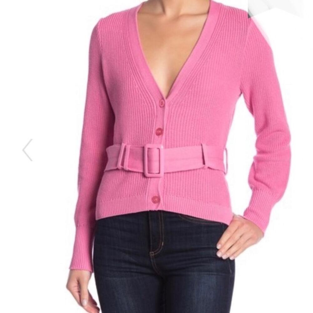Free Press Belted V-Neck Cardigan /sweater